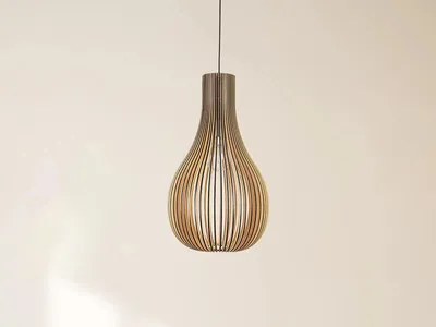 Obrázok produktu pre Závesný luster z masívneho dreva E27 / 310 - WRE091