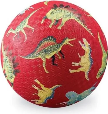 Produktbild von Crocodile Creek Spielball Dinosaurier rot Gummi 13cm für Kinder