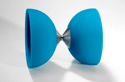 Produktbild von Eureka Diabolo Spielzeug Gummi hellblau - Acrobat ohne Stäbe