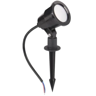 Produktbild von MasterLED LED Außenleuchte Gartenstrahler 7W 4500K Neutralweiß IP65 Schwarz mit Erdspieß LED Außenstrahler Gartenbeleuchtung
