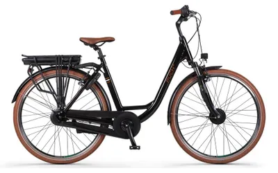 Image de Puch E-Folk N7 - Vélo électrique - 28 pouces - Moteur 250W - Autonomie 120 km - 7 vitesses - Batterie 468Wh - Cadre bas - Noir