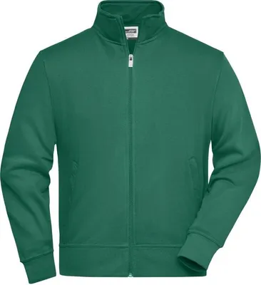 Produktbild von Sweat-Jacke mit Stehkragen und Reißverschluss dark-green, Gr. 6XL