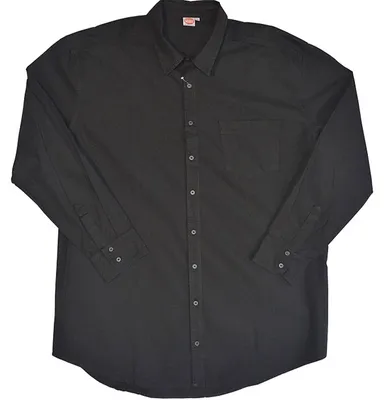 Produktbild von Übergrößen Designer Langarmhemd HONEYMOON schwarz 5XL