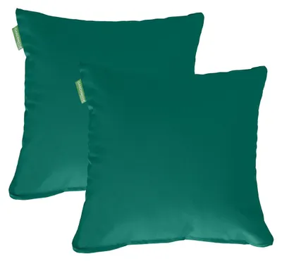 Immagine prodotto di Cuscino da giardino - Impermeabile - 45 x 45 cm - Verde - 2 pezzi - Per sedia in rattan