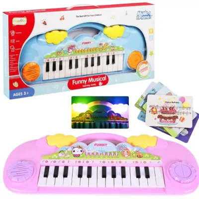 Zdjęcie produktu dla Keyboard Duży Dla Dzieci Pianinko Organki Światło Dźwięk