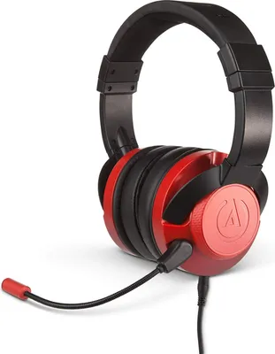 Immagine prodotto di Cuffie PowerA Fusion ad archetto con connessione da 3,5 mm nero, rosso