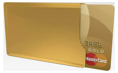 Produktbild von Kartenhülle CardTresor Casual Edelstahl, goldfarben, RFID/NFC-Schutz