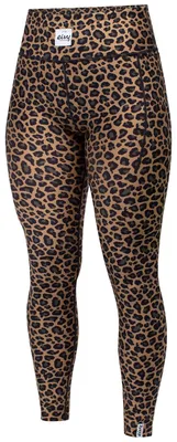 Immagine prodotto di EIVY Pantaloni sportivi da donna con tasche, motivo leopardo, taglia XL