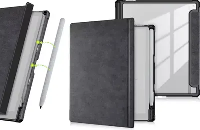 Zdjęcie produktu dla ETUI CLEAR PENCIL Z MIEJSCEM NA RYSIK do Onyx Boox Go 10.3"