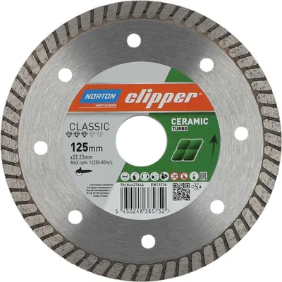 Produktbild von Norton Clipper Diamant-Trennscheibe Classic Ceramic 125x22,23