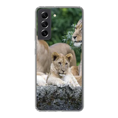 Produktbild von MuchoWow® Handyhülle Schutzhülle Hülle für Samsung Galaxy S21 FE Löwen - Tiere - Jungtiere Silikon Softcase Handy Hülle - Mobiltelefonhülle