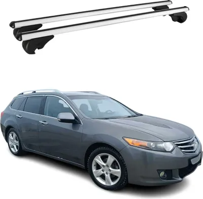 Produktbild von Dachträger Grundtäger für Honda Accord Tourer 2002-2008 75kg Alu Silber 2 tlg