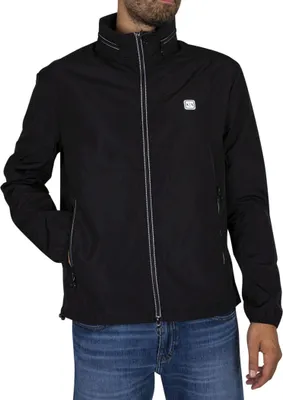 Produktbild von Armani Exchange Schwarzer Windbreaker mit Logo -Details – L