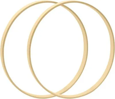 Produktbild von Holzblumenringe 25 cm - Bambooringe für Kranzgestaltung & Wanddekoration