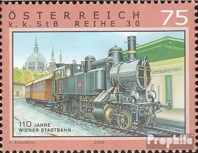 Produktbild von Briefmarken Österreich 2008 Mi 2756 (kompl.Ausg.) gestempelt Eisenbahnen