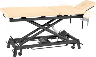 Produktbild von Pader Medi Tech Elektrische Therapieliege "Ecofresh 3.0", 80 cm, 3-teilig, Elfenbein, Anthrazit