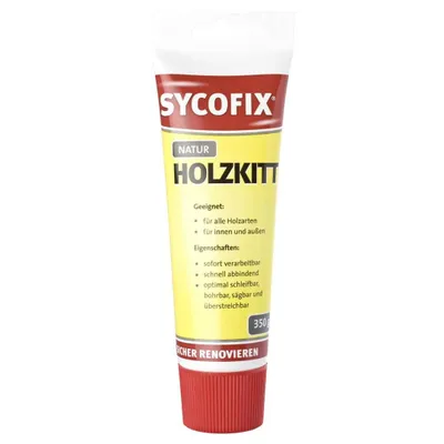 Zdjęcie produktu dla Szpachlówka do drewna Szpachlówka wypełniająca Szpachlówka do drewna SYCOFIX 350g