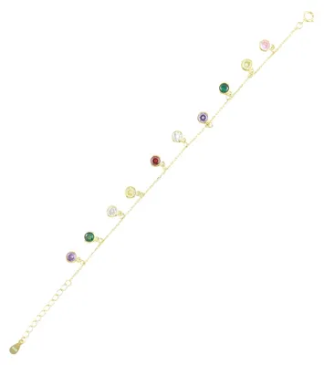 Produktbild von MIAMAR 1159400 Damen Armband Sterling-Silber 925 Gold bunt 19 cm