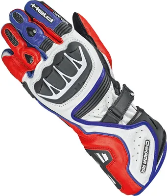 Produktbild von Held Chikara RR perforierte Motorrad Handschuhe, weiß/rot/blau, 7