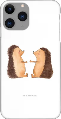 Produktbild von Mr. & Mrs. Panda Iphone 11 Pro Handyhülle Igel Liebe - Weiß - Geschenk, Premium Kunststoff, Freundin, Handy Case, Hochzeit, Hochzeitstag, Verheiratet