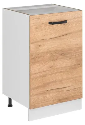 Obrázok produktu pre Kuchynská spodná skrinka Vicco R-Line Dub Goldkraft/biely 50 cm bez pracovnej dosky, Model 70083