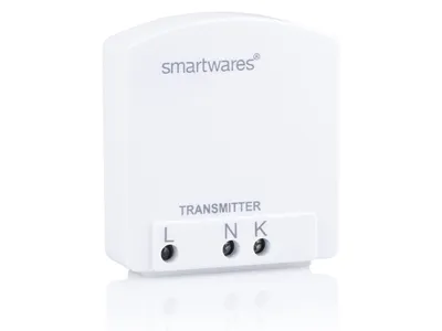 Produktbild von Smartwares SH5-TBR-A SmartHome Mini Funk-Einbausender, Wand-montiert, RF Kabellos / Verkabelt, Verkabelt & Kabellos, 1 Kanäle, 433.92 MHz, Smartwares Smarthome\HomeWizard