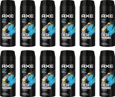 Produktbild von AXE Alaska Deo 12x 150ml Deospray Deodorant Bodyspray ohne Aluminium Herren Männer Men