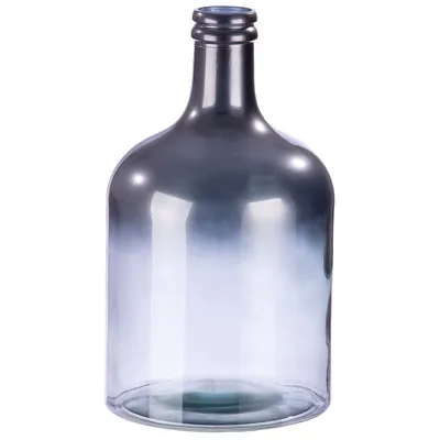 Produktbild von GILDE  Vase Douro silber metallic, Europäische Herstellung, 100% recyceltes Glas H. 43 cm,50094