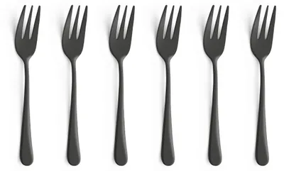 Produktbild von Amefa 6-tlg. Kuchengabel Set AUSTIN 6-teilig schwarz mattiert