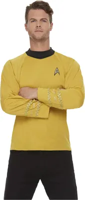 Produktbild von Star Trek - "Original Series" Herrschaft Uniform-Kostüm-Oberteile für Herren/Damen Uni SM3516 (M) (Gelb/Schwarz)