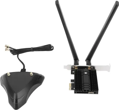 Obrázok produktu pre PCI?E WiFi adaptér pre Intel BE200 8774Mbps trojpásmová bezdrôtová sieťová karta s Bluetooth 5.4 High Gain Copper Rod Magnetic Base