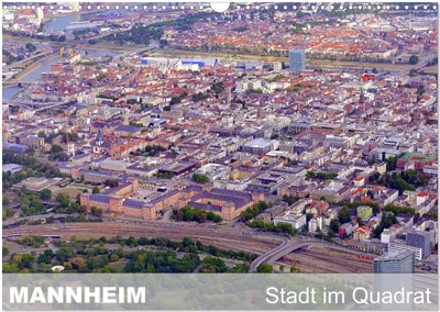 Produktbild von Mannheim - Stadt im Quadrat (Wandkalender 2025 DIN A3 quer), CALVENDO Monatskalender