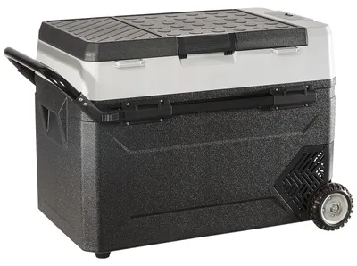 Immagine prodotto di SucceBuy Frigorifero portatile da 38 L, 12/24 V, mini-frigorifero elettrico con funzione congelatore -20 ~ 10 ℃, frigorifero a compressore 820 x 470 x 440 mm per auto, campeggio, camion, barche e altro ancora.