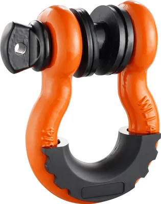 Zdjęcie produktu dla SucceBuy 3/4" D-Ring Shackle, 2-częściowa szekla ze stali stopowej o wytrzymałości na zerwanie 62832 funtów (28,5 tony) ze sworzniem 7/8", izolatorami i podkładkami, wytrzymała szekla do odzyskiwania pojazdów terenowych