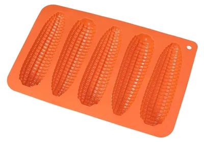 Produktbild von Silikon-Backform für Maisbrotstangen, antihaftbeschichtet, Tortillaform, hitzebeständig, flexibel