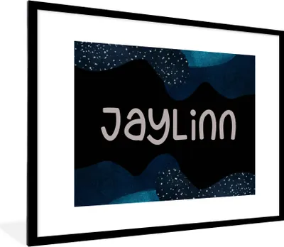 Produktbild von MuchoWow® Gerahmtes Poster Jaylinn - Pastell - Mädchen 80x60 cm - Poster mit Schwarzem Bilderrahmen Wandposter Rahmen Foto Bilder - Schlafzimmer-Dekorationen - Fotoposter