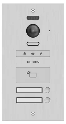 Produktbild von Philips WelcomeHive Pro 2 Video-Türsprechanlage WLAN Außeneinheit Aluminium (531061)