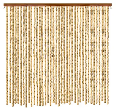 Produktbild von Bambus-Perlenvorhang Fliegenvorhang Raumteiler 80strands 80x180cm