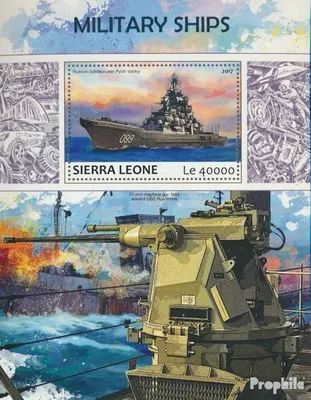 Produktbild von Briefmarken Sierra Leone 2017 Mi Block 1260 (kompl. Ausg.) postfrisch Militärschiffe