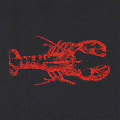 Produktbild von Vista Portuguese Geschirrtuch Lobster schwarz 50x70cm