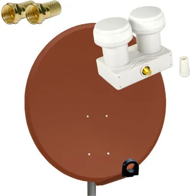 Produktbild von PremiumX SAT Anlage 80cm Antenne Aluminium Single Monoblock WE F-Stecker