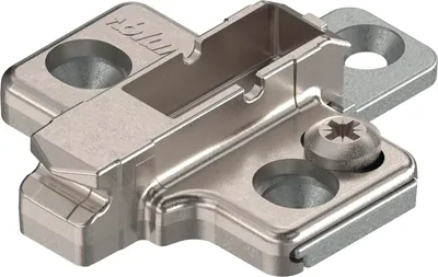 Immagine prodotto di BLUM CLIP piastra di montaggio a croce, zinco, viti, distanza 3 mm