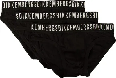 Immagine prodotto di Slip uomo BIKKEMBERGS confezione 3 pezzi mutande elastico a vista cotone elasticizzato underwear articolo BKK1USP02TR tri-pack, M - EU M - US S - FR 3, Cotone 95%,Spandex 5%