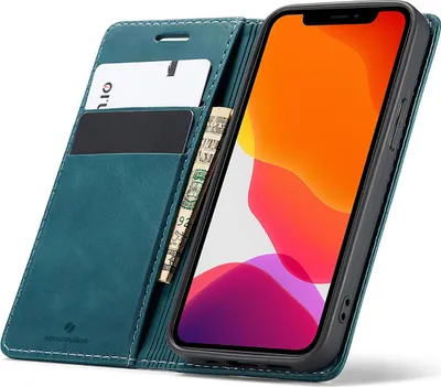 Image de Etui téléphone avec rabat SPACECASE Wallet pour iPhone 12/12 Pro Bleu