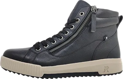 Produktbild von Rieker  Damenschuhe Schnürstiefel mit Reißverschluss Schwarz Freizeit, Schuhgröße:40 EU