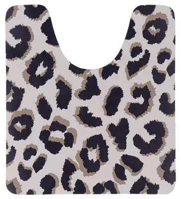 Produktbild von TENDANCE | Toilettenteppich - Badezimmerteppich - 45x50cm - mehrfarbig - Badematte - Leopardenmuster