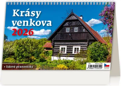 Obrázek produktu pro Helma - stolní kalendář Krásy venkova 2026, 22,6 × 13,9 cm