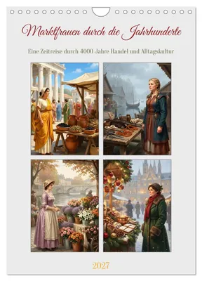 Produktbild von Marktfrauen durch die Jahrhunderte (Wandkalender 2027 DIN A4 hoch), CALVENDO Monatskalender