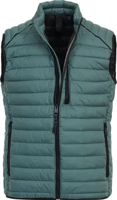 Produktbild von CASAMODA Herren Outdoor-Steppweste Stehkragen Regular Türkis M