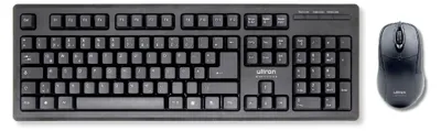 Produktbild von Ultron UMC-200, Volle Größe (100%), Kabelgebunden, USB, QWERTZ, Schwarz, Maus enthalten